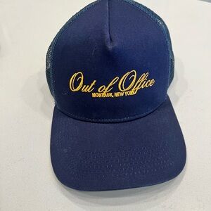 Navy 'Out of Office' Montauk Trucker Hat